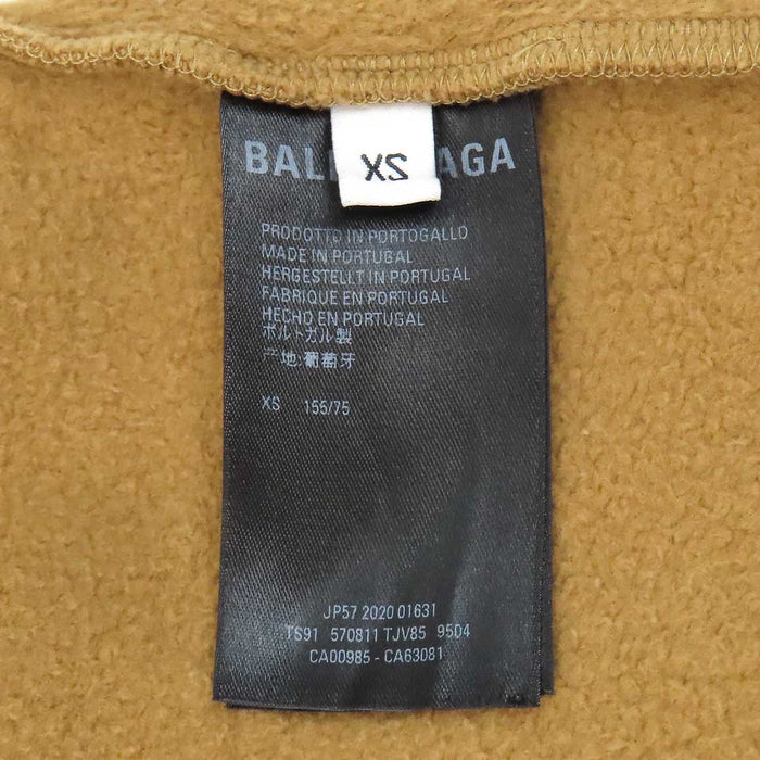 BALENCIAGA 
刺繍 スウェット 裏起毛 コットン フーディ 
ロゴ エンブロイダリー パーカー