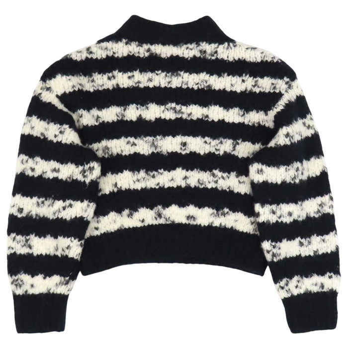 CHANEL 
COCO CC Coco buttons cashmere wool alpaca 
Coco Mark striped knit