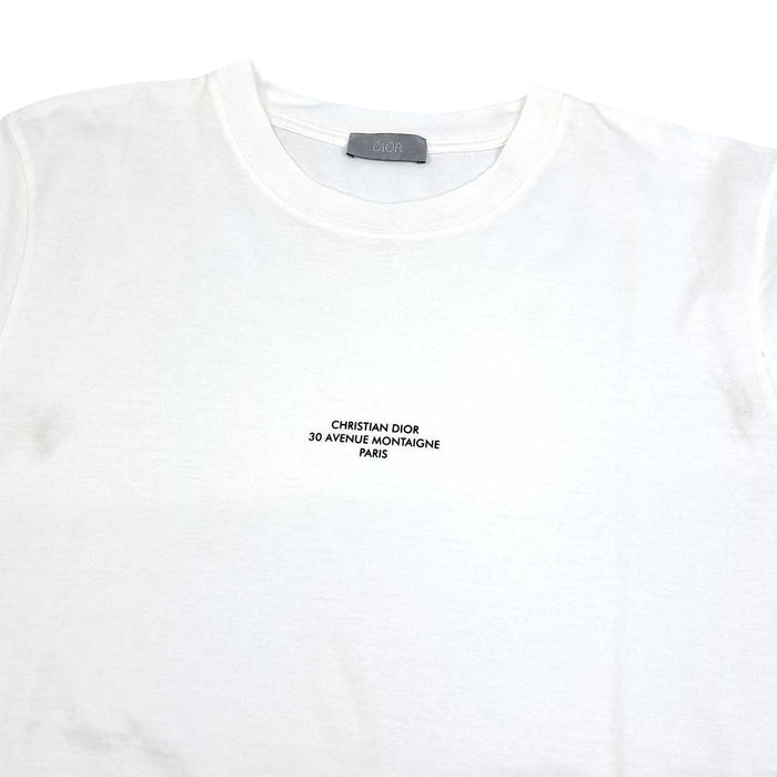 Dior 
コットン クルーネック 
ロゴ プリント Tシャツ 
ディオールオム