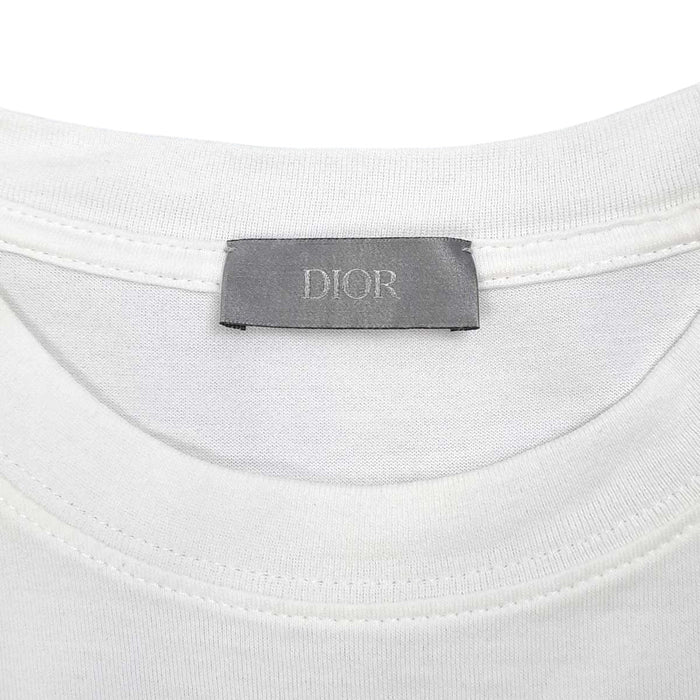 Dior 
コットン クルーネック 
ロゴ プリント Tシャツ 
ディオールオム