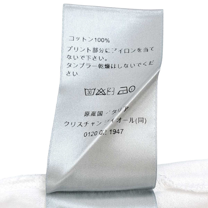 Dior 
コットン クルーネック 
ロゴ プリント Tシャツ 
ディオールオム