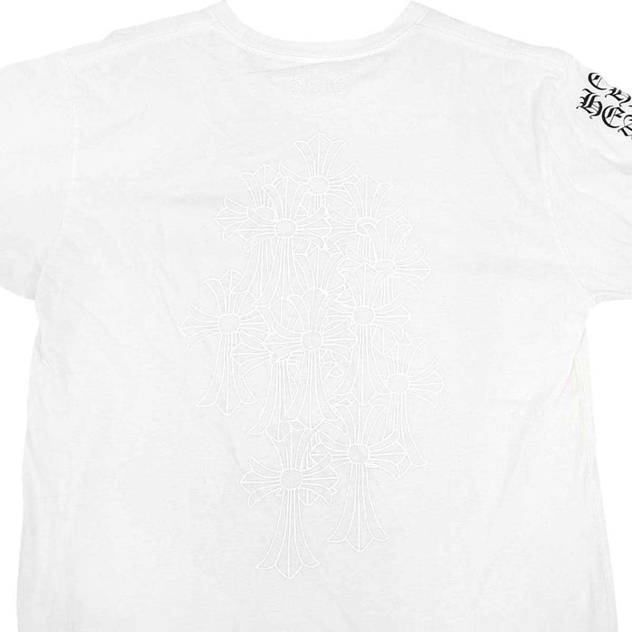 CHROME HEARTS 
CH ロゴ バックプリント コットン クルーネック 
セメタリークロス プリント Tシャツ