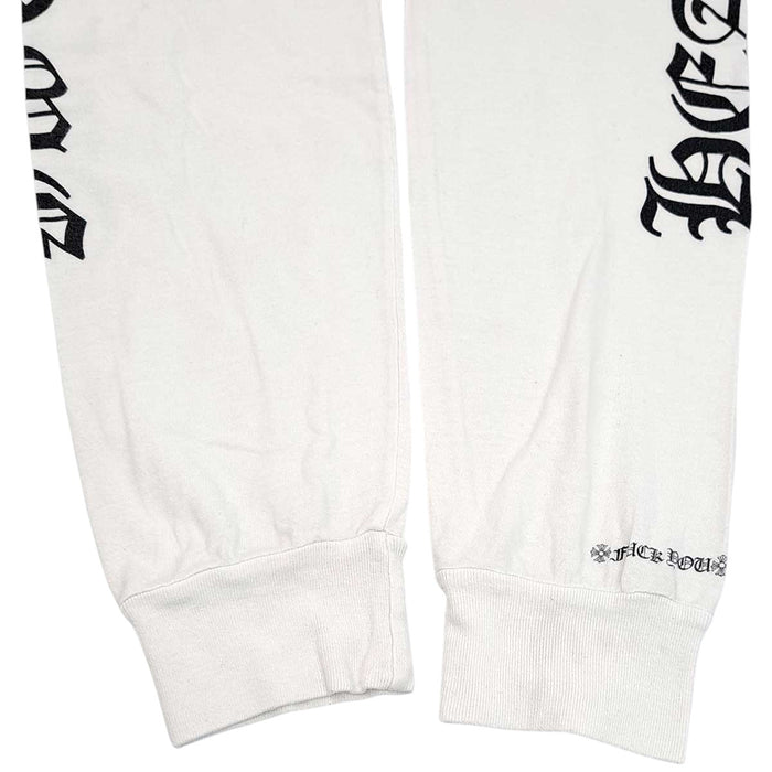 CHROME HEARTS 
CH スクロールラベル コットン アームロゴ クルーネック 
Neck Logo Pocket ロングスリーブ Tシャツ