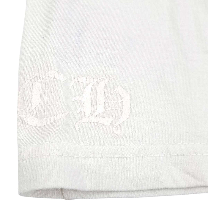 CHROME HEARTS 
CH スクロールラベル コットン アームロゴ クルーネック 
Neck Logo Pocket ロングスリーブ Tシャツ