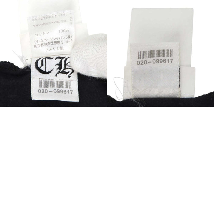 CHROME HEARTS 
CH コットン クルーネック 
スクロールラベル ロゴ プリント Tシャツ