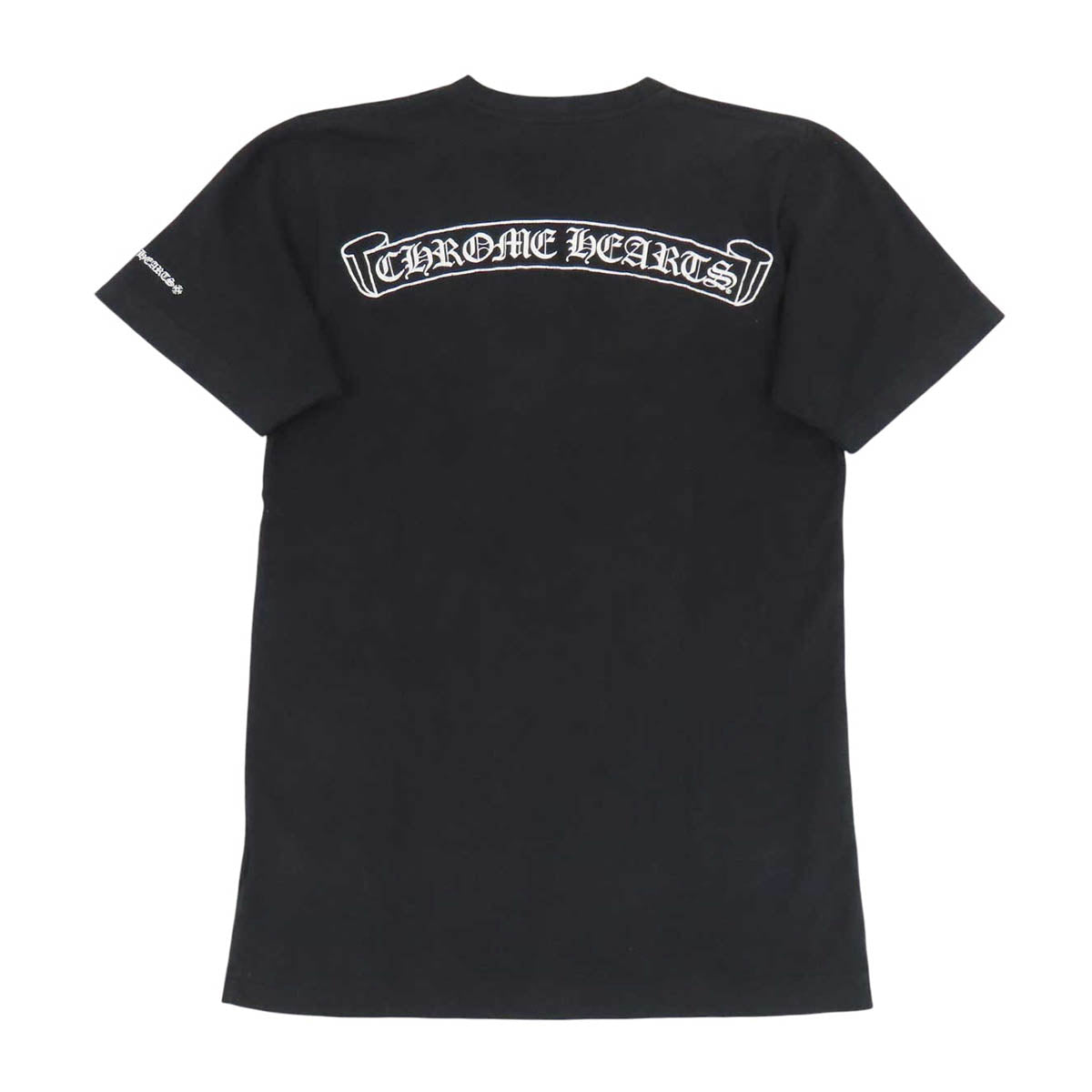 CHROME HEARTS CH コットン クルーネック スクロールラベル ロゴ