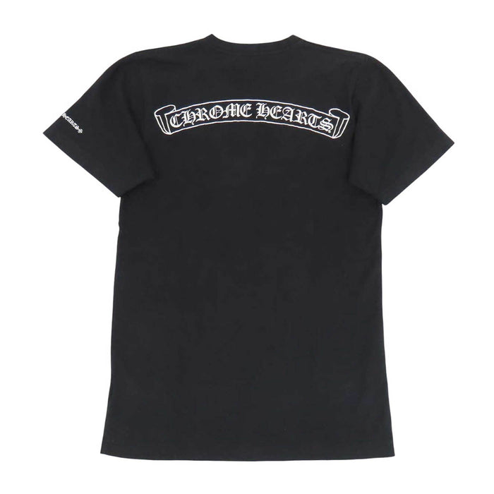 CHROME HEARTS 
CH コットン クルーネック 
スクロールラベル ロゴ プリント Tシャツ