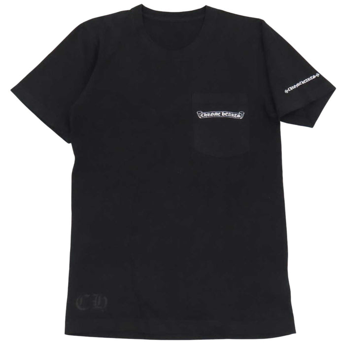 CHROME HEARTS 
CH コットン クルーネック 
スクロールラベル ロゴ プリント Tシャツ