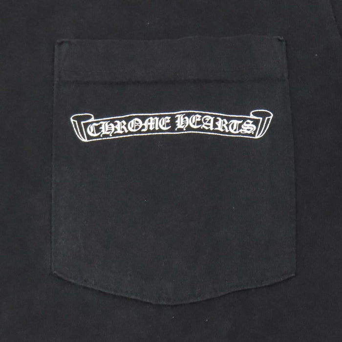CHROME HEARTS 
CH コットン クルーネック 
スクロールラベル ロゴ プリント Tシャツ