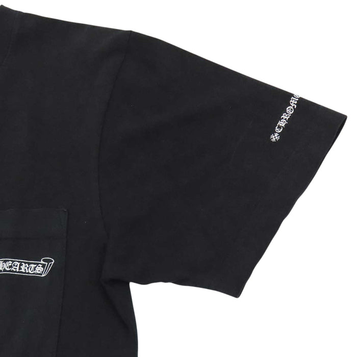 CHROME HEARTS 
CH コットン クルーネック 
スクロールラベル ロゴ プリント Tシャツ