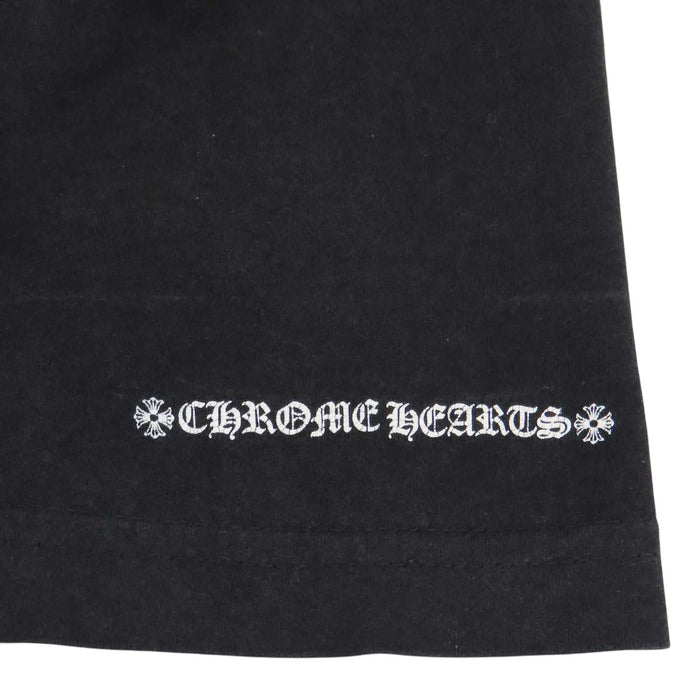 CHROME HEARTS 
CH コットン クルーネック 
スクロールラベル ロゴ プリント Tシャツ