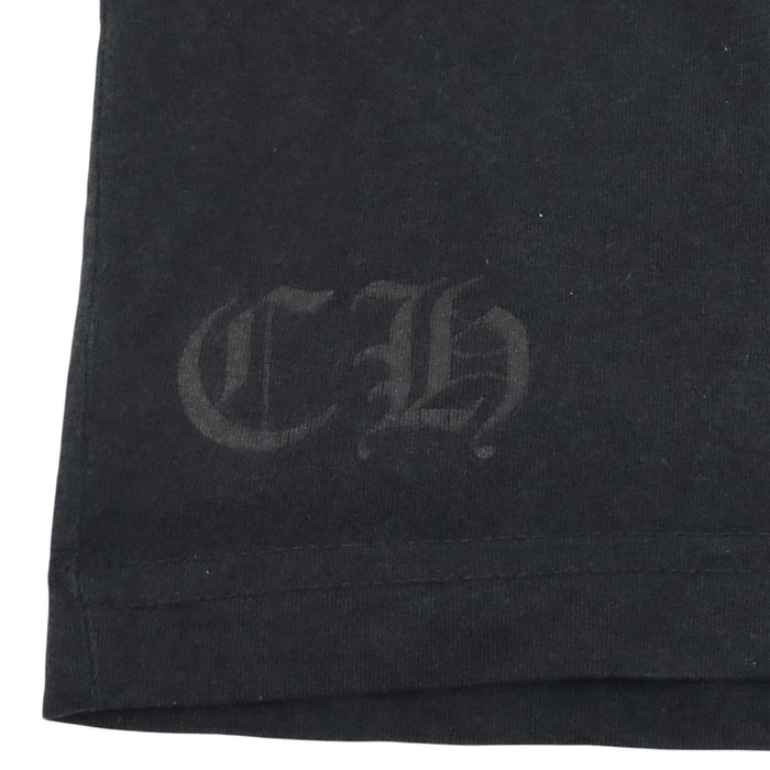 CHROME HEARTS 
CH コットン クルーネック 
スクロールラベル ロゴ プリント Tシャツ