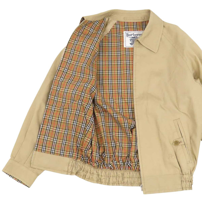 BURBERRY 
コットン ジップアップ 
バーバリーズ 裏地チェック ブルゾン
