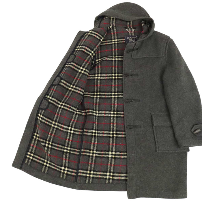 BURBERRY 
ウール ヴィンテージ 裏地チェック 
チェック ダッフルコート