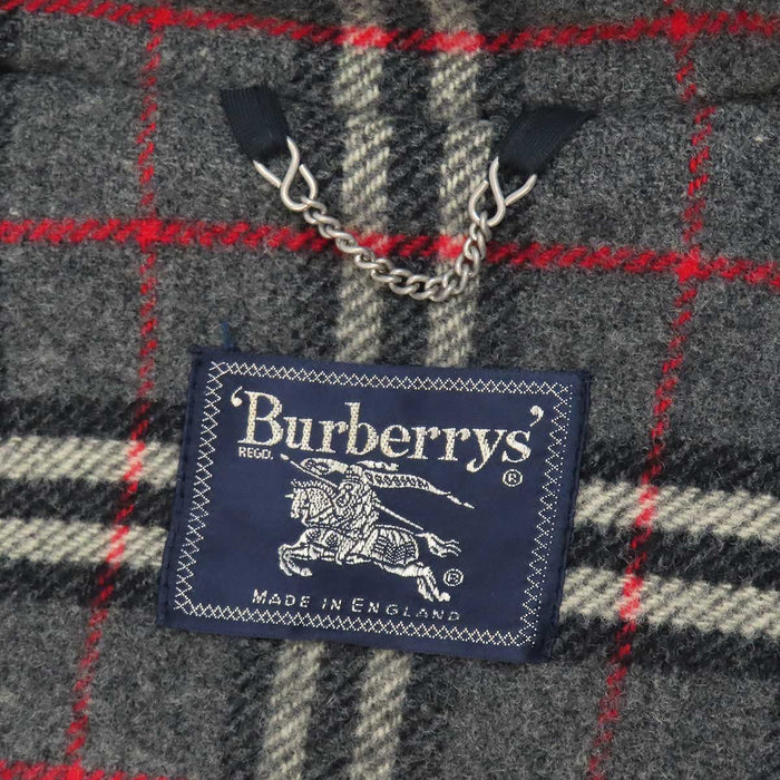 BURBERRY 
ウール ヴィンテージ 裏地チェック 
チェック ダッフルコート