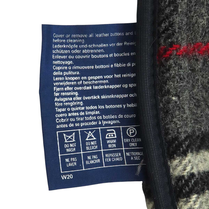 BURBERRY 
ウール ヴィンテージ 裏地チェック 
チェック ダッフルコート