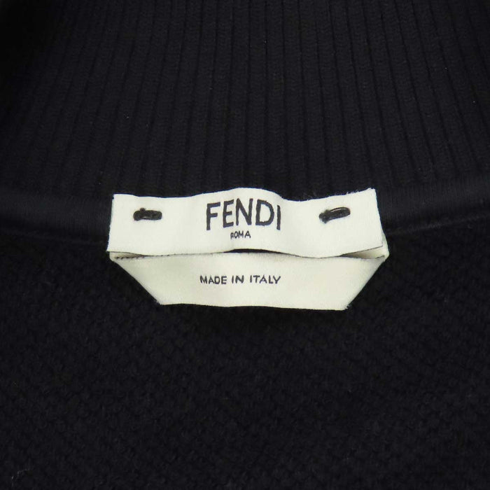 FENDI 
Collaboration FILA logo jersey zip-up side stripe 
FILA track jacket