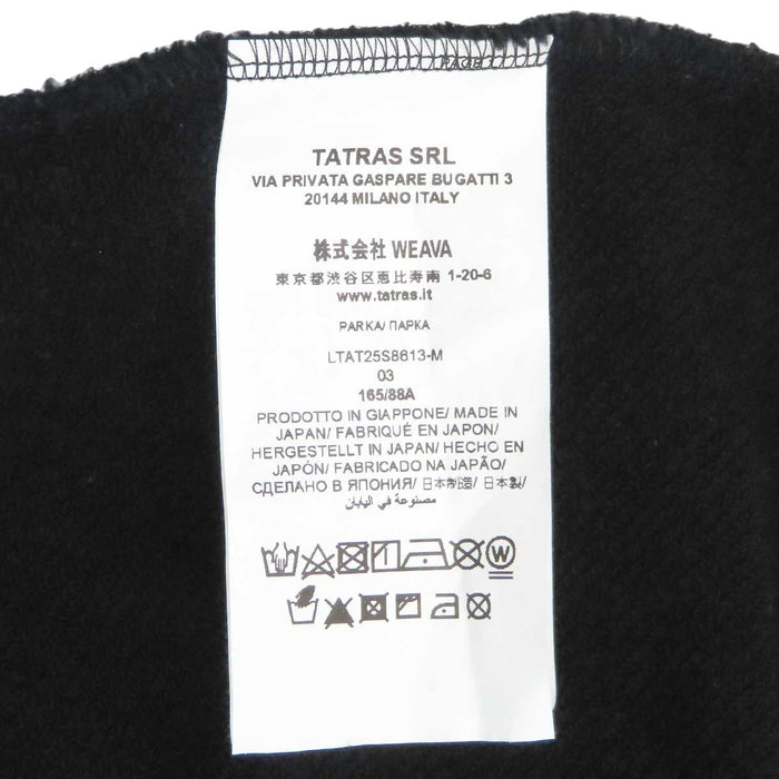 TATRAS 
ロゴ LOMO ジップアップ フーディ ダブルジップ 
ロモ パーカー