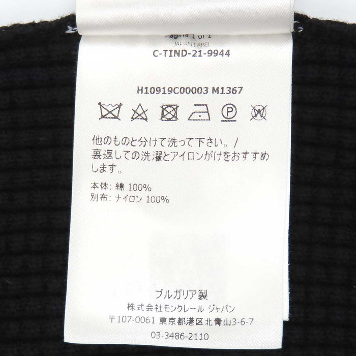 MONCLER 
ワッペン クルーネック トリコロール 
GIROCOLLO TRICOT コットン ニット