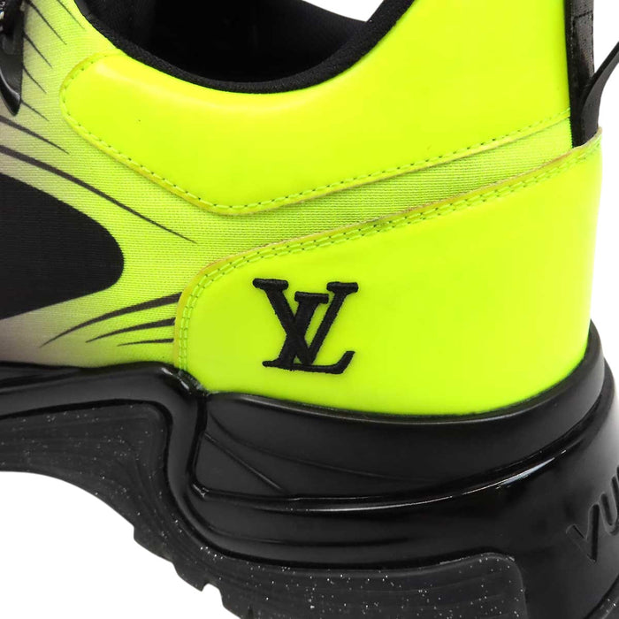 LOUIS VUITTON 
LV ロゴ レザー ネオン レースアップ 
ランアウェイ パルス ライン スニーカー 
モノグラム