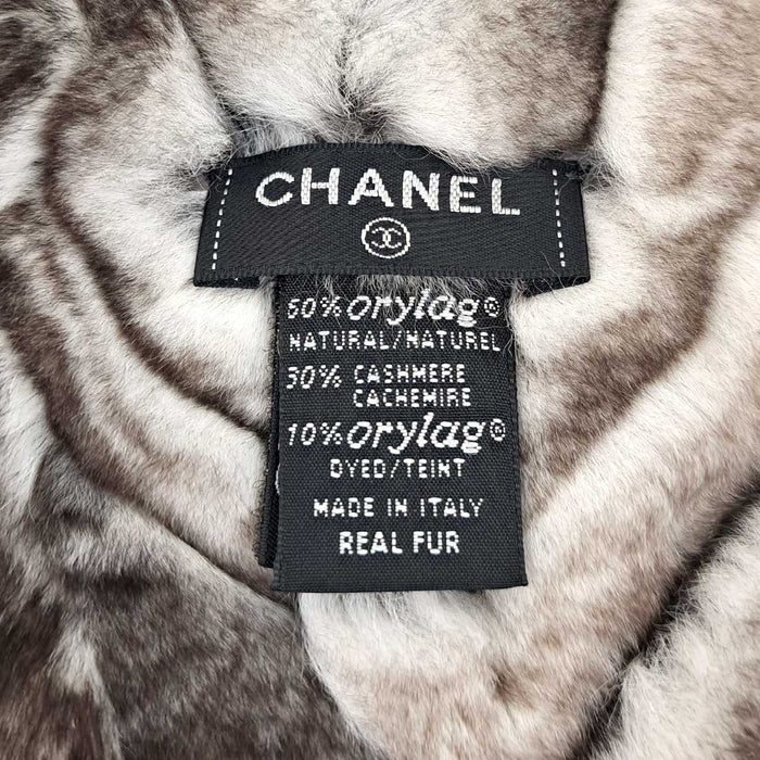 CHANEL 
COCO CC ロゴ カシミヤ ファー 
ココマーク オリラグ マフラー