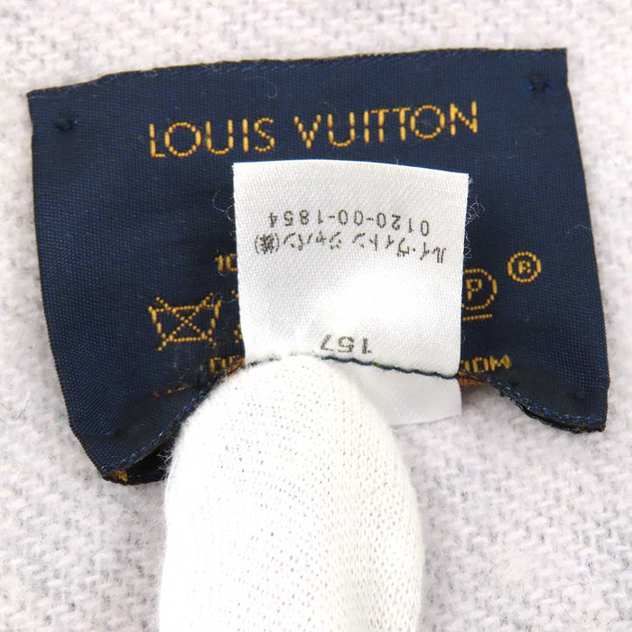 LOUIS VUITTON 
カシミヤ LV ロゴ フリンジ グラデーション 
レイキャビック グラディエント マフラー 
モノグラム