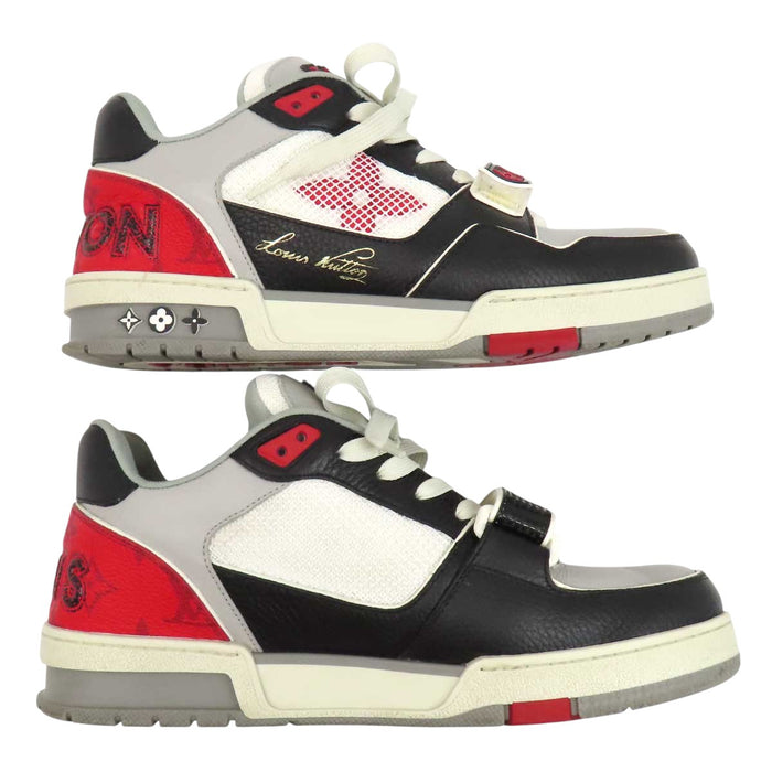 LOUIS VUITTON 
LV Logo Leather 2023 Low-Top Lace-Up 
LV Trainer Sneakers 
Monogram