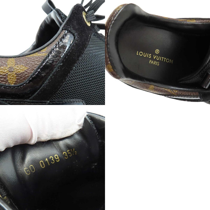 LOUIS VUITTON 
LVサークル レザー メッシュ レースアップ 
ランアウェイ ライン スニーカー 
モノグラム