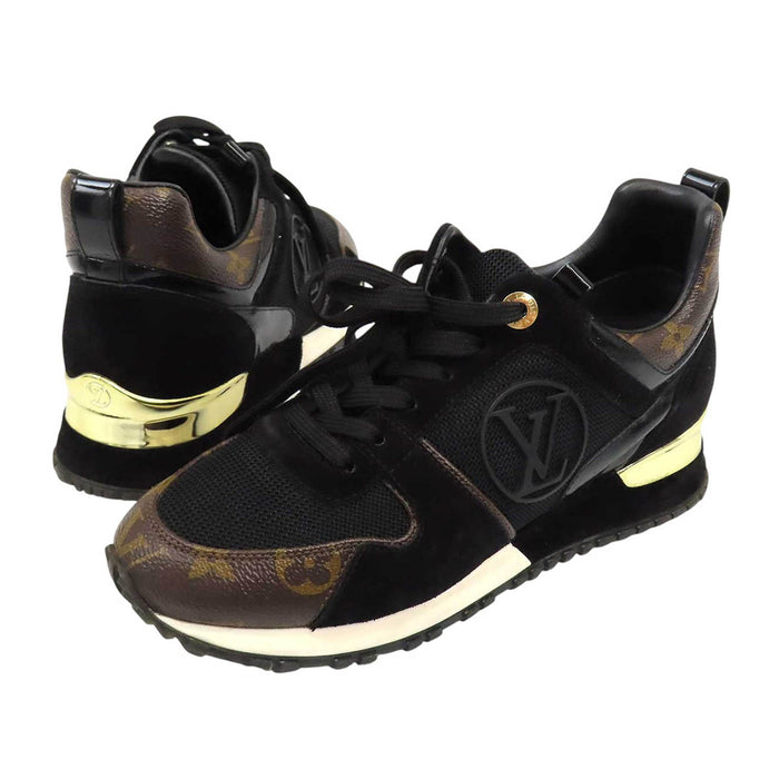 LOUIS VUITTON 
LVサークル レザー メッシュ レースアップ 
ランアウェイ ライン スニーカー 
モノグラム