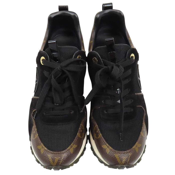 LOUIS VUITTON 
LVサークル レザー メッシュ レースアップ 
ランアウェイ ライン スニーカー 
モノグラム
