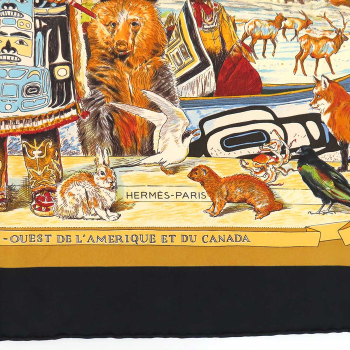 HERMES 
シルク 大判 アニマル 
カレ 90 TSITSIKA ツィツィカ スカーフ