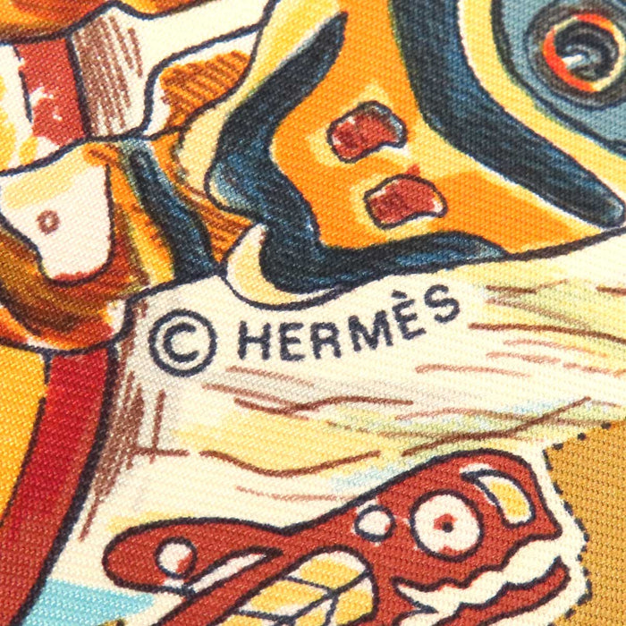 HERMES 
シルク 大判 アニマル 
カレ 90 TSITSIKA ツィツィカ スカーフ
