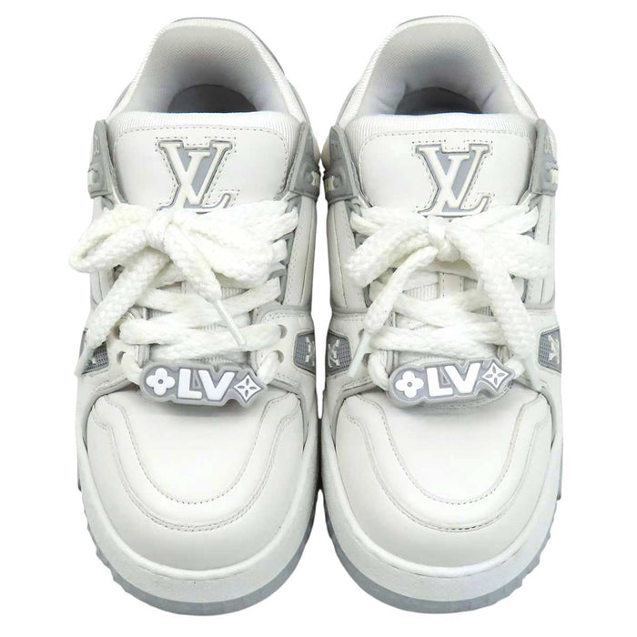 LOUIS VUITTON 
ロゴ レザー 2024年製 レースアップ 
LV トレイナー マキシ スニーカー