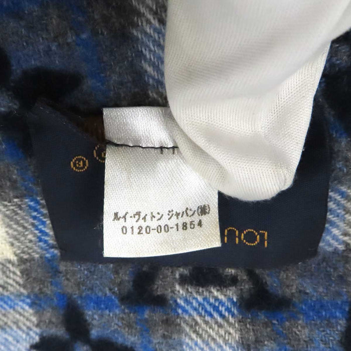 LOUIS VUITTON 
LV ロゴ カシミヤ 
マフラー モノグラム グラディエント タータン