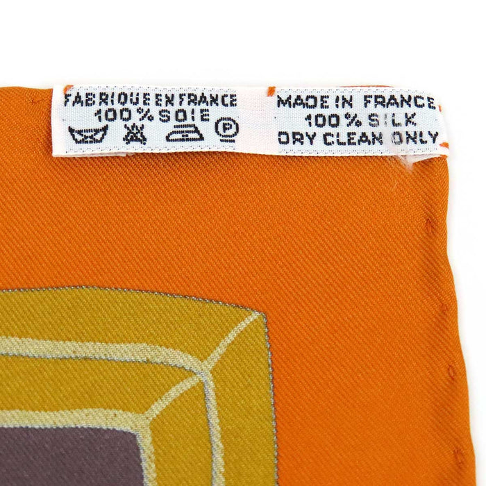 HERMES 
シルク 大判 
カレ 90 馬車とハット スカーフ