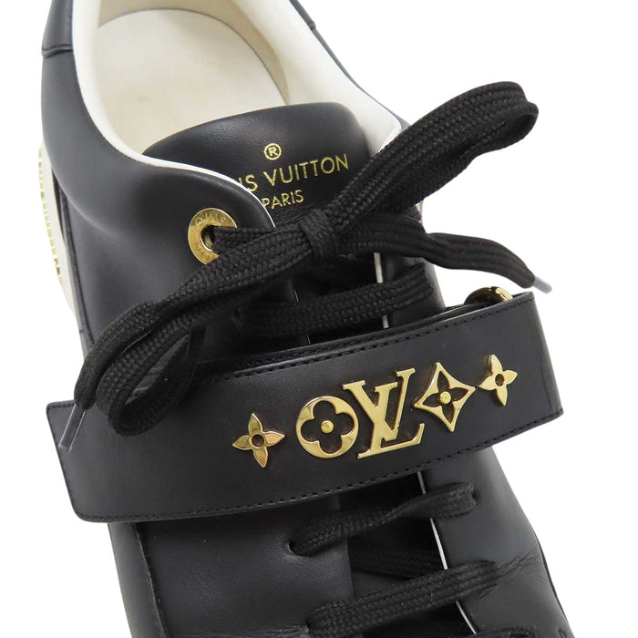 LOUIS VUITTON 
LV ローカット レザー レースアップ 
フロントロー ライン スニーカー