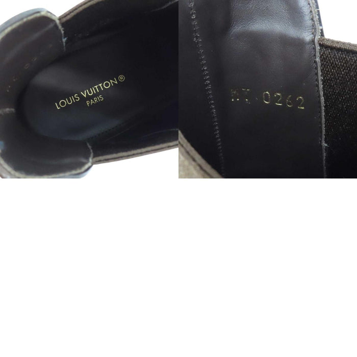 LOUIS VUITTON 
LV サイドゴア レザー 
フレックス ライン チェルシー ブーツ 
モノグラム