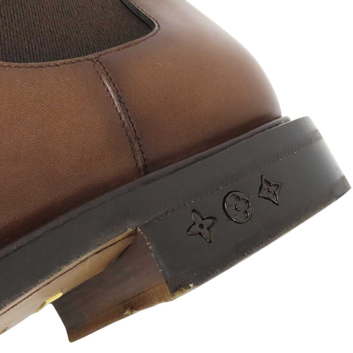 LOUIS VUITTON 
LV サイドゴア レザー 
フレックス ライン チェルシー ブーツ 
モノグラム