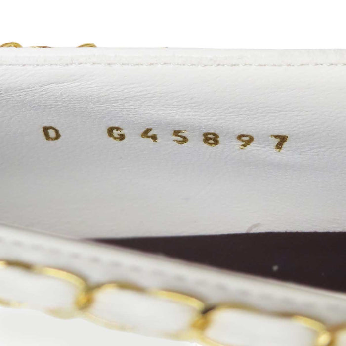 CHANEL 
COCO CC Chain Ribbon Patent Two-Tone 
Coco Mark Ballerina Flat Pumps