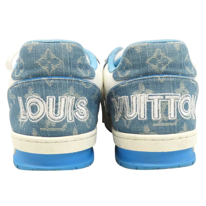 LOUIS VUITTON 
キャンバス ロゴ レザー レースアップ 
LV トレイナー ライン スニーカー 
モノグラム