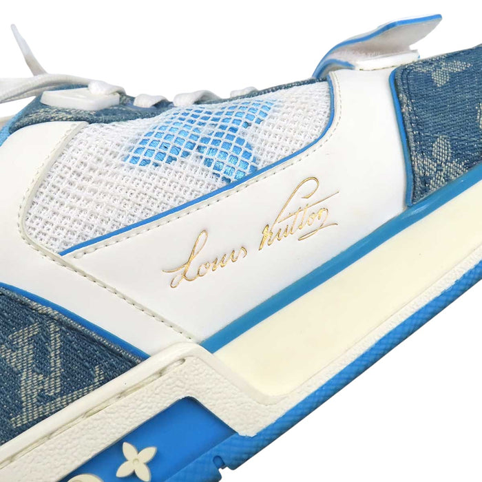 LOUIS VUITTON 
キャンバス ロゴ レザー レースアップ 
LV トレイナー ライン スニーカー 
モノグラム