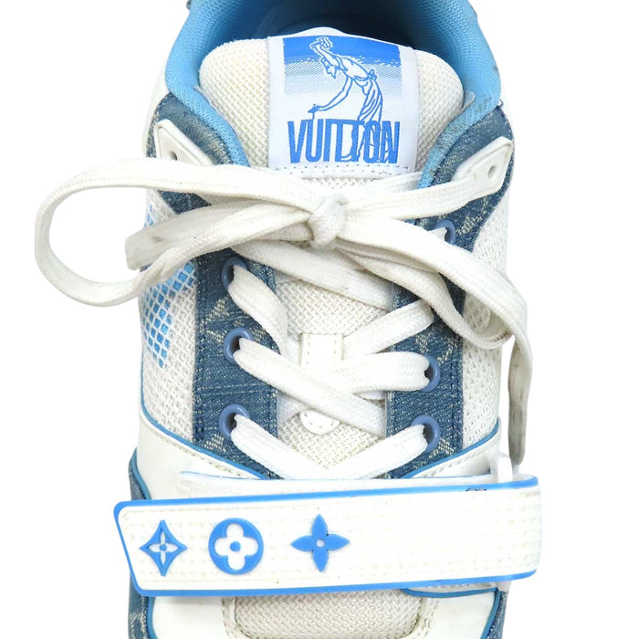 LOUIS VUITTON 
キャンバス ロゴ レザー レースアップ 
LV トレイナー ライン スニーカー 
モノグラム