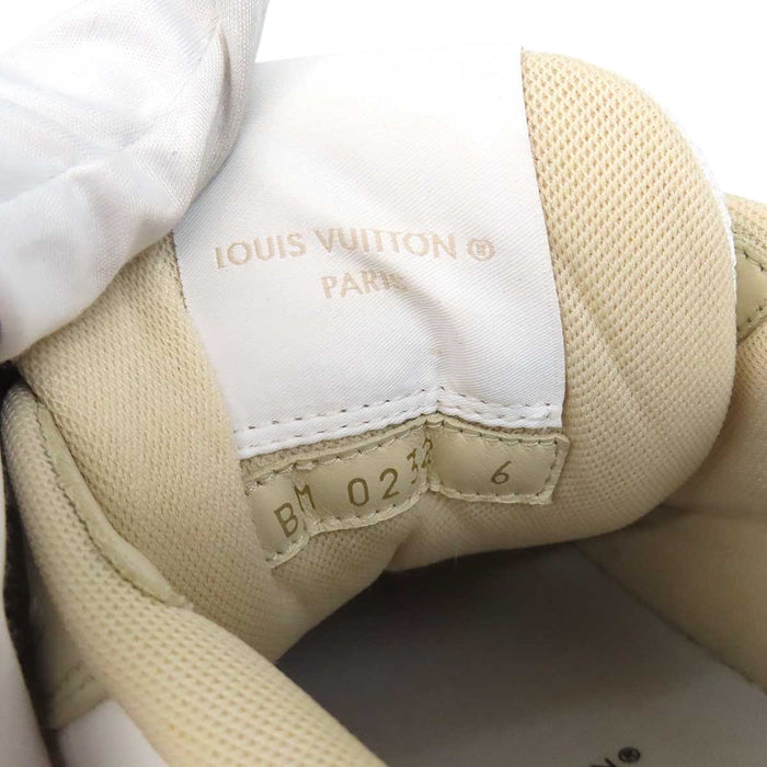LOUIS VUITTON 
ロゴ キャンバス レザー レースアップ 
LV トレイナー ライン スニーカー 
モノグラム