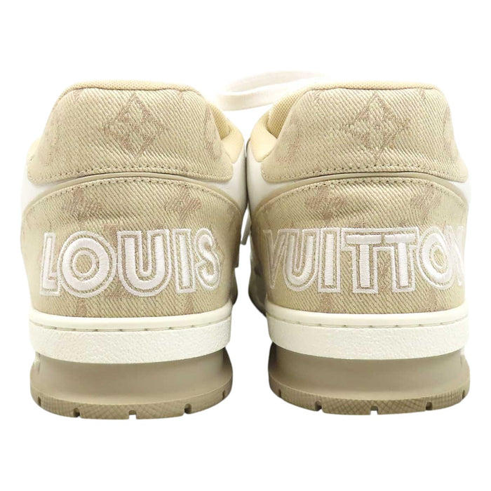 LOUIS VUITTON 
ロゴ キャンバス レザー レースアップ 
LV トレイナー ライン スニーカー 
モノグラム