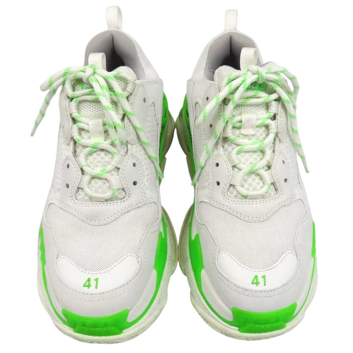 BALENCIAGA 
Triple S ネオン エンブロイダリー メッシュ ロゴ レースアップ 
トリプル S ダッド スニーカー