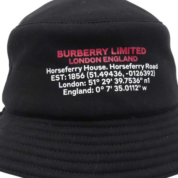BURBERRY 
Location print ロゴ コットン 
ロケーション プリント バケットハット