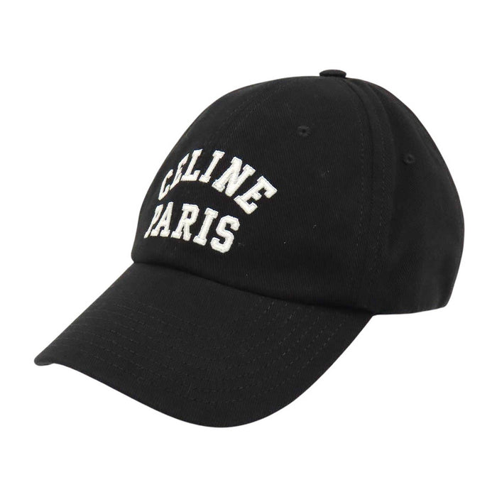 CELINE 
ロゴ エンブロイダリー コットン 
リシュリュー キャップ
