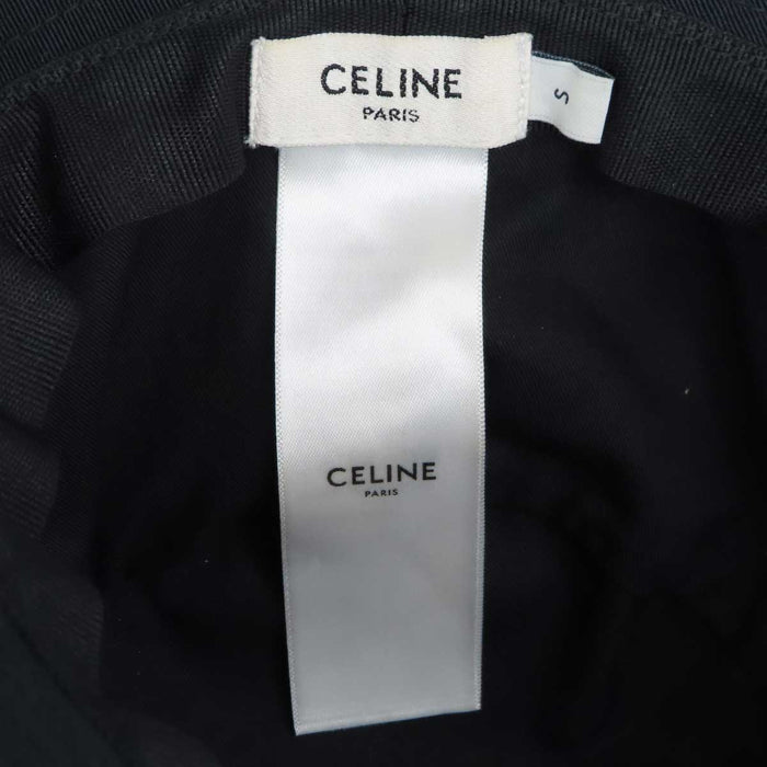 CELINE 
ロゴ エンブロイダリー コットン 
トリオンフ バケットハット