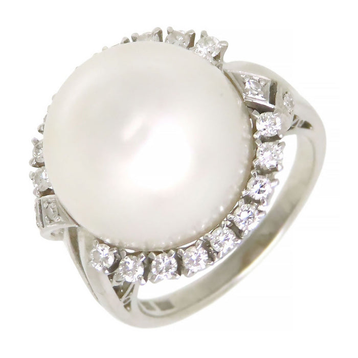 MIKIMOTO South Sea Pearl Diamond Ring