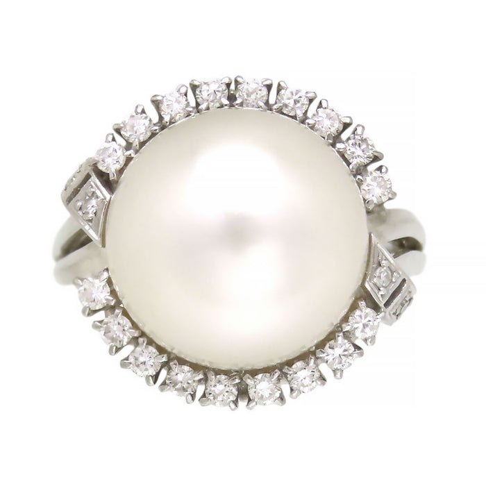 MIKIMOTO South Sea Pearl Diamond Ring